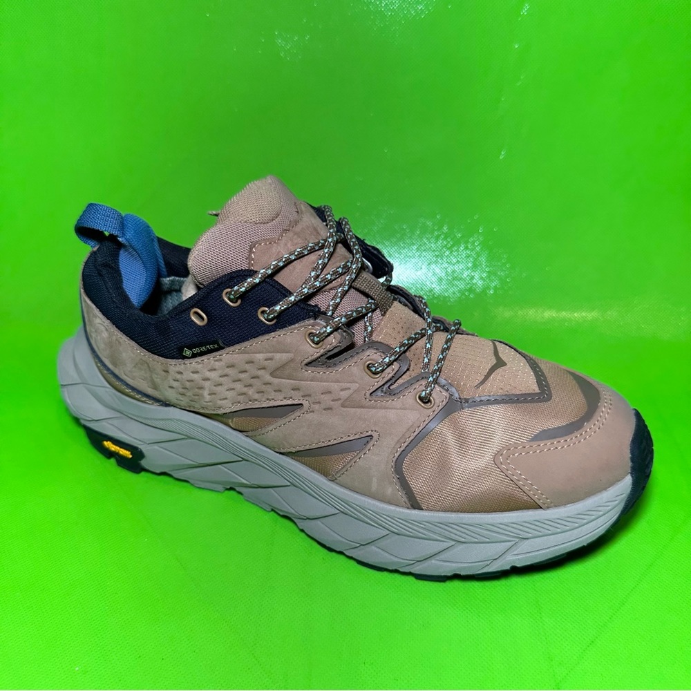 Hoka One One Anacapa Low Gore-Tex GTX Tiger Eye Black Hiking Shoes women size 9B